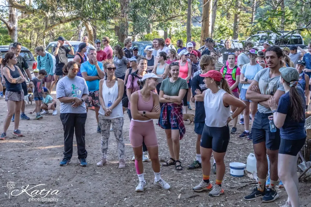 Trail Leopards Trail Running Club group run fun warm up to music